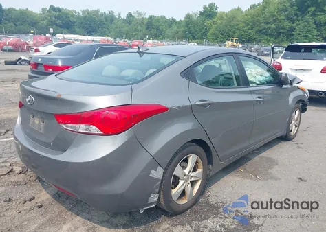 2013 Hyundai Elantra Gls z USA, uszkodzony, nr VIN 5NPDH4AEXDH199806
